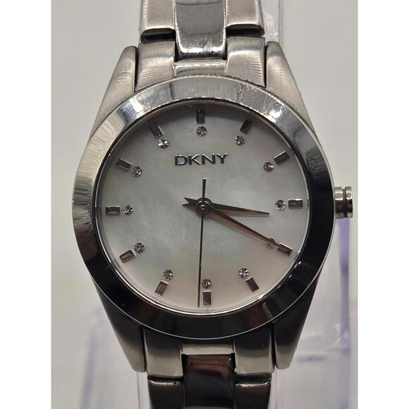 DKNY Mother of Pearl Dial Stainless Steel Ladies' Watch NY8619 - Picture 1 of 9